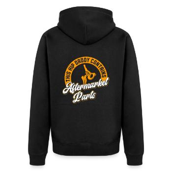 Bionic Hip Dad Design Für Einen Vater, Der Eine - Unisex Premium Organic Zip Hoodie - black - Back - Nico (187cm)