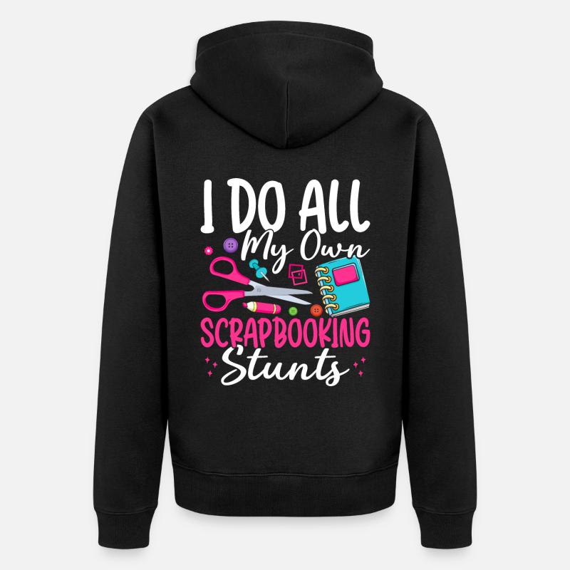 Scrapbooker - Unisex Premium Bio Zip Hoodie - Schwarz