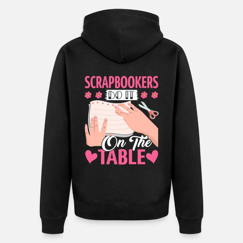 Scrapbooking - Veste à capuche bio Premium Unisexe - noir