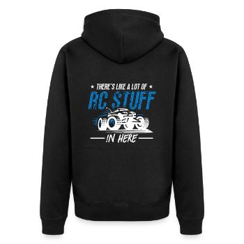 RC Model Racing There's Like A Lot RC Model Maker - Unisex Premium Organic Zip Hoodie - black - Back - Nico (187cm)