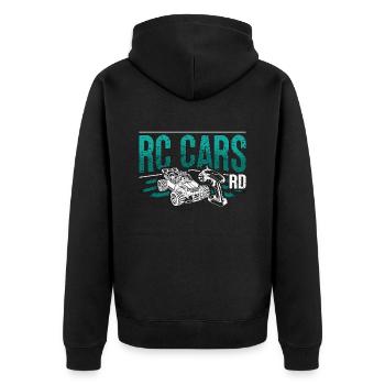 RC Model Racing RC Cars RD Loves Remote Controlled - Unisex Premium Organic Zip Hoodie - black - Back - Nico (187cm)
