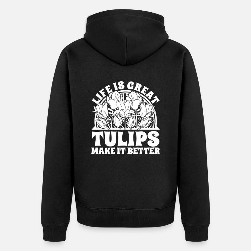 Tulipes Tulipes - Veste à capuche bio Premium Unisexe - noir
