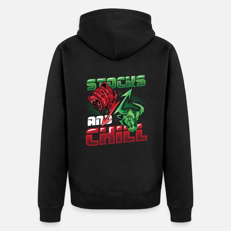 Actions et refroidir, acheter - Veste à capuche bio Premium Unisexe - noir