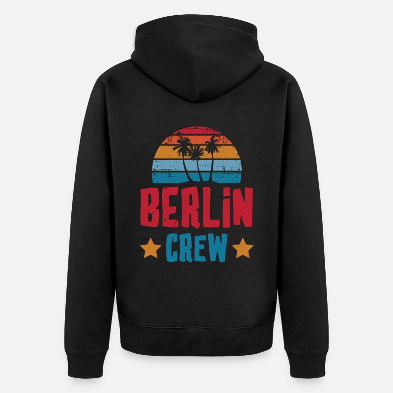 Équipage de Berlin - Veste à capuche bio Premium Unisexe - noir
