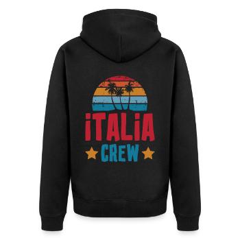 Équipage Italia - Veste à capuche bio Premium Unisexe - noir - Dos - Nico (187cm)