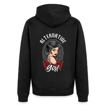 Alternative Girl Alt Girl Egirl - Veste à capuche bio Premium Unisexe - noir - Dos - Nico (187cm)