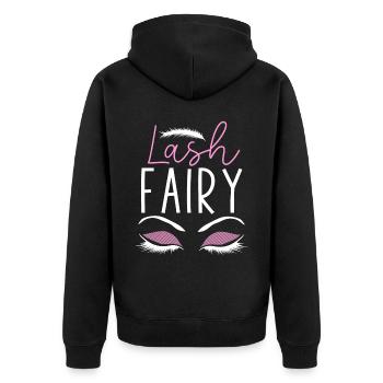 Esthéticienne Esthéticienne Soins de la Peau - Veste à capuche bio Premium Unisexe - noir - Dos - Nico (187cm)