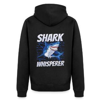 Shark Whisperer Shark Whisperer Shark Tooth Shark Sharks - Veste à capuche bio Premium Unisexe - noir - Dos - Nico (187cm)