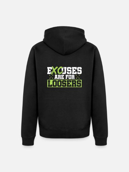 Xc-läufer-design Für Einen Xc-lauf - Unisex Premium Organic Zip Hoodie - black