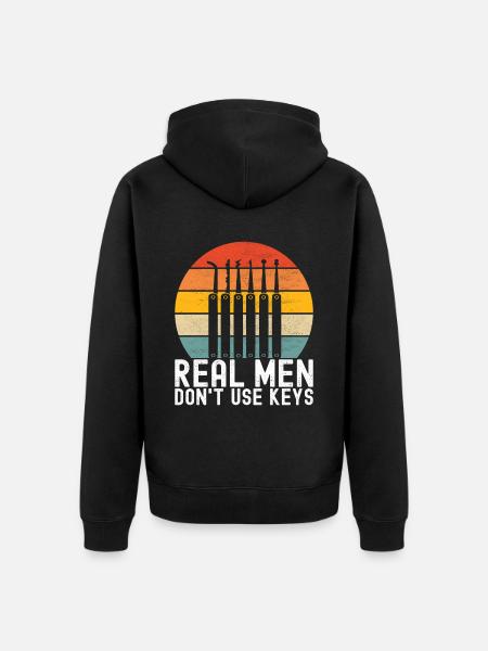 Schlüsseldienst Locksmith Dietrich - Unisex Premium Organic Zip Hoodie - black