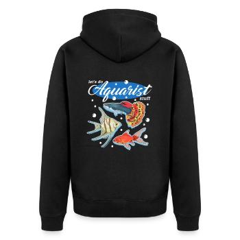 Aquarium Aquaristics Aquariist Ornemental Fish Gift - Veste à capuche bio Premium Unisexe - noir - Dos - Nico (187cm)