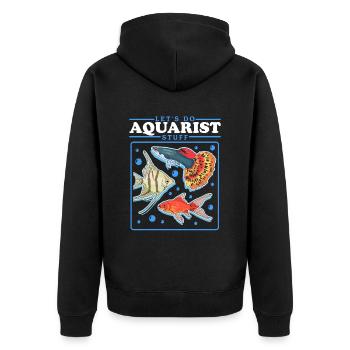 Aquarium Aquariist Aquaristics Ornemental Fish Gift - Veste à capuche bio Premium Unisexe - noir - Dos - Nico (187cm)