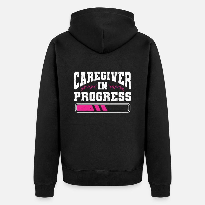 Infirmière soignante - Veste à capuche bio Premium Unisexe - noir