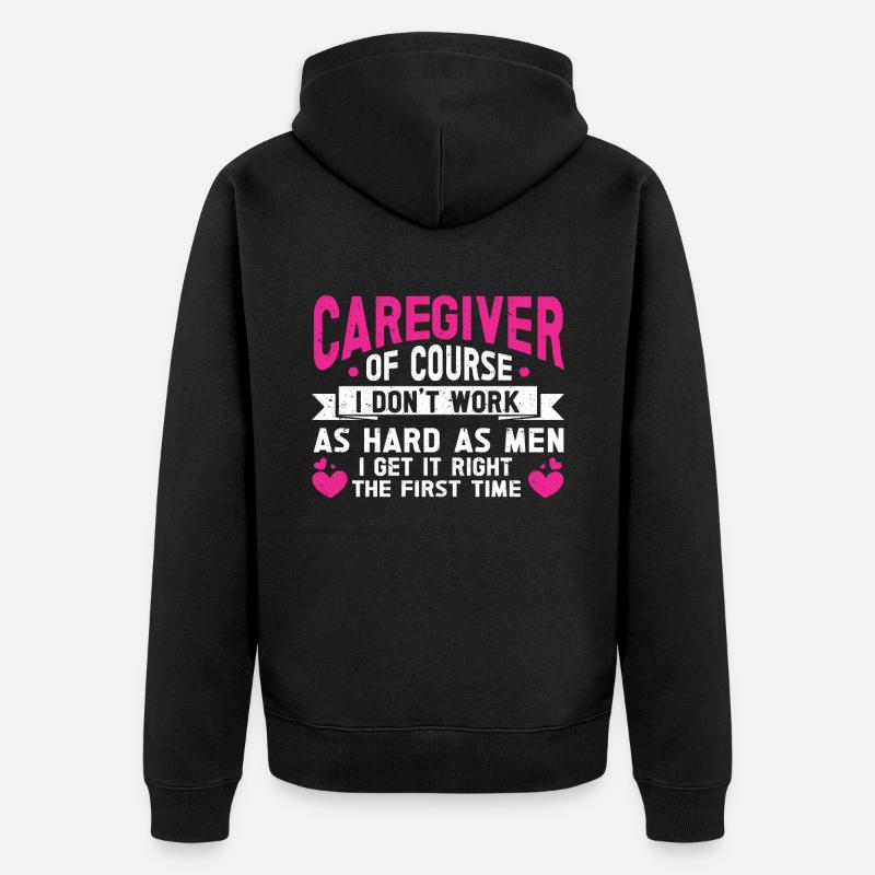 Infirmière soignante - Veste à capuche bio Premium Unisexe - noir
