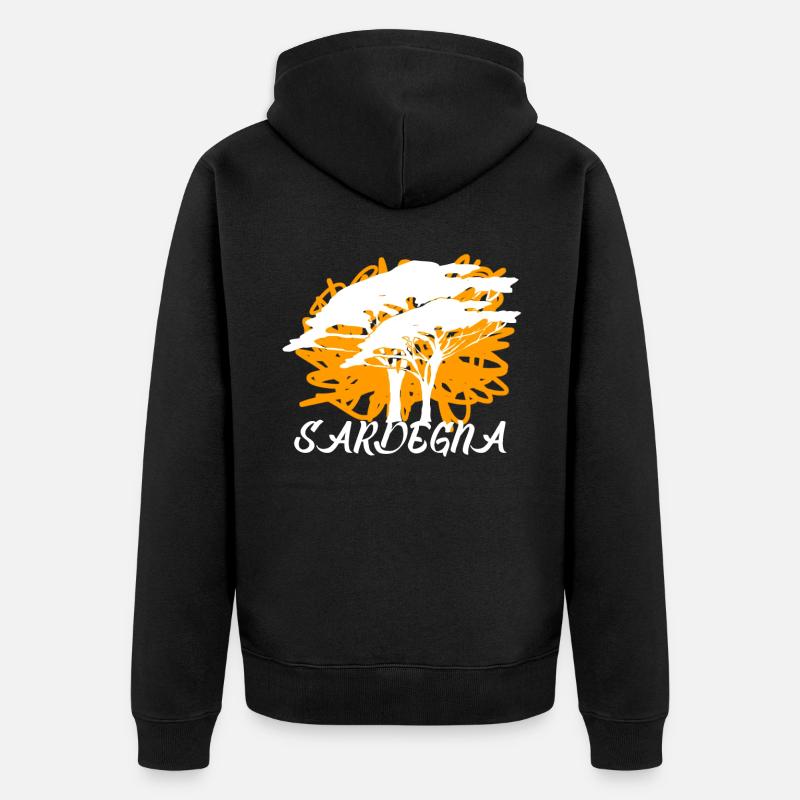 Sardaigne Sardaigne Sardaigne - Veste à capuche bio Premium Unisexe - noir