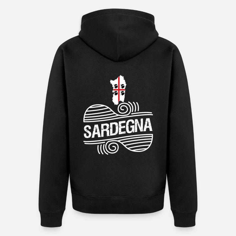 Sardaigne Vacances Sardaigne Sardaigne - Veste à capuche bio Premium Unisexe - noir