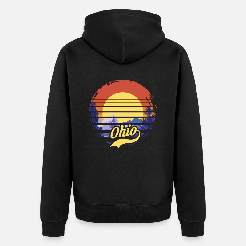 Ohio - Veste à capuche bio Premium Unisexe - noir