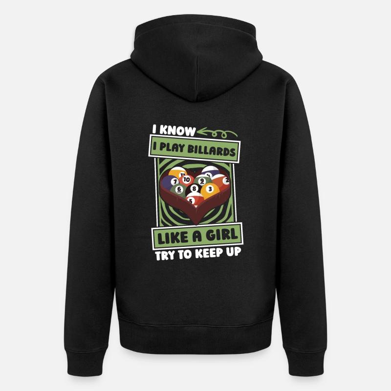 Billard Filles - Veste à capuche bio Premium Unisexe - noir