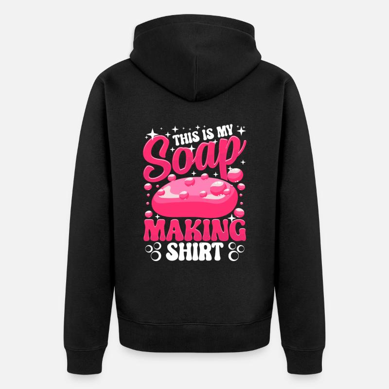 Savonnier Savonnologue - Veste à capuche bio Premium Unisexe - noir