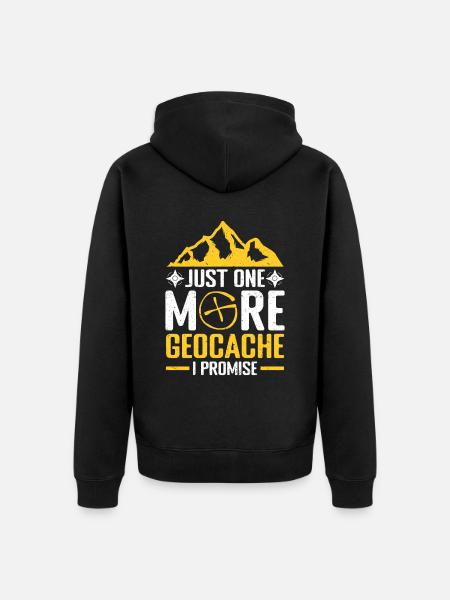 Geocaching Gift Geocacher Geocache - Unisex Premium Organic Zip Hoodie - black