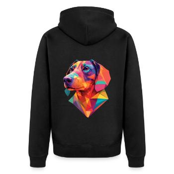 Dachshund Dog Cute Dachshund Dachshund Dogs Design - Unisex Premium Organic Zip Hoodie - black - Back - Nico (187cm)