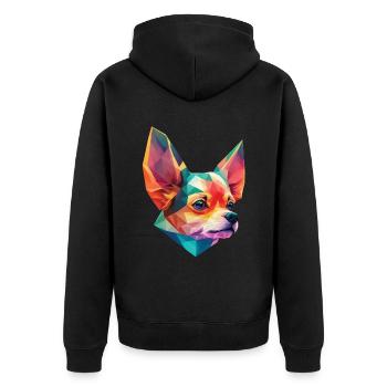 Chihuahua Dog Dog Design Pet Dog Owner - Veste à capuche bio Premium Unisexe - noir - Dos - Nico (187cm)