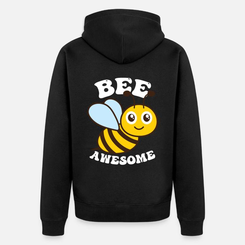 Bee Awesome - Veste à capuche bio Premium Unisexe - noir