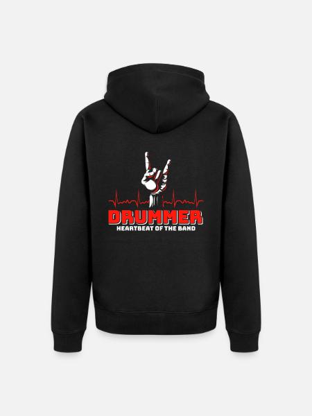 Drummers Drummers Drummers Drummers - Unisex Premium Organic Zip Hoodie - black
