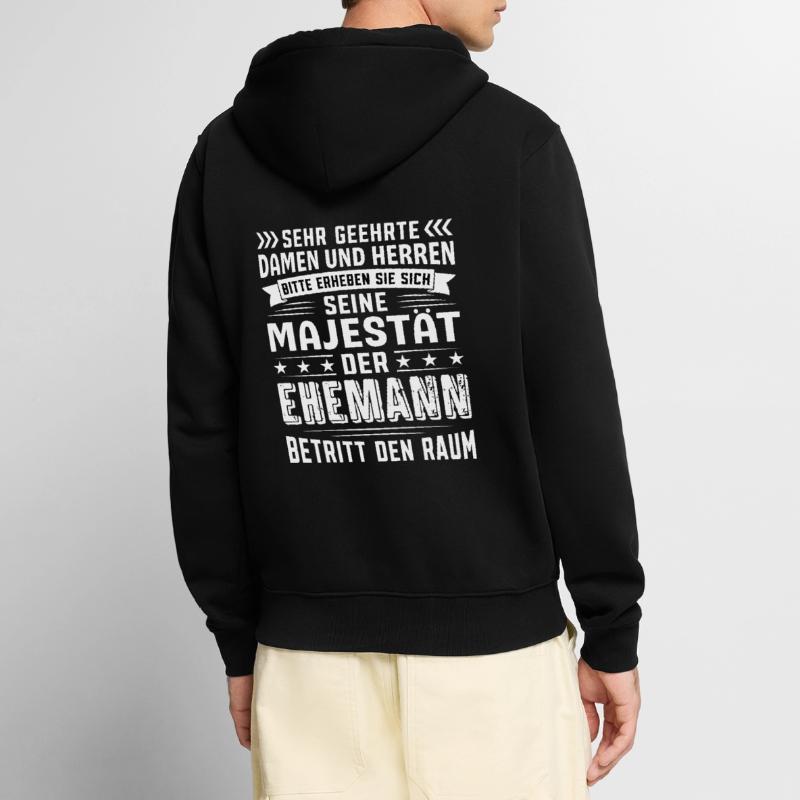 Ehemann Geburtstag Ehemann Sprüche Ehemann Unisex Premium Bio Zip Hoodie