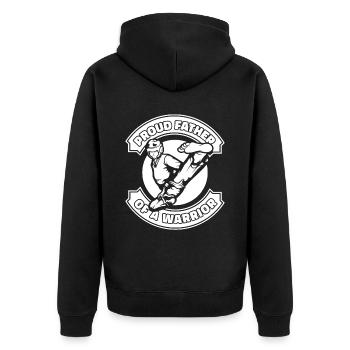 Taekwondo Taekwondo Father - Unisex Premium Organic Zip Hoodie - black - Back - Nico (187cm)