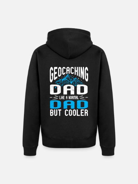 Geocaching Gift Geocacher Geocache - Unisex Premium Organic Zip Hoodie - black