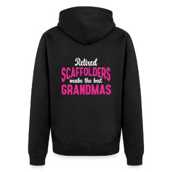 Échafaudage Cadeau Artisan Travail Échafaudage - Veste à capuche bio Premium Unisexe - noir - Dos - Nico (187cm)