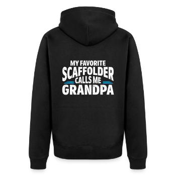Échafaudage Cadeau Artisan Travail Échafaudage - Veste à capuche bio Premium Unisexe - noir - Dos - Nico (187cm)