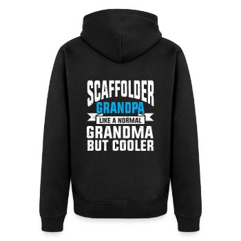Échafaudage Cadeau Artisan Travail Échafaudage - Veste à capuche bio Premium Unisexe - noir - Dos - Nico (187cm)