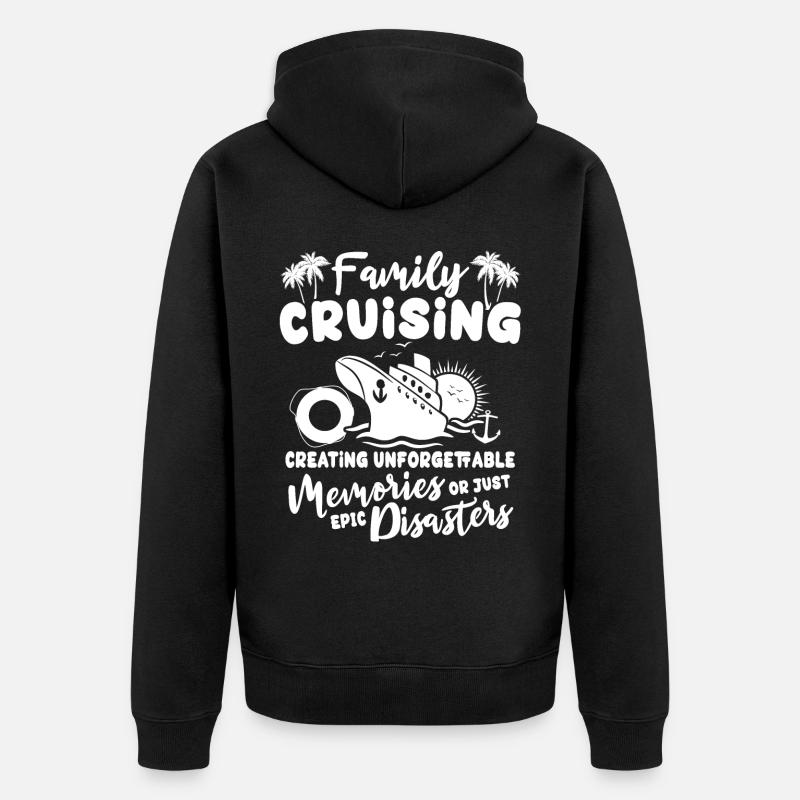 Croisière Voyage Bateau de croisière - Veste à capuche bio Premium Unisexe - noir