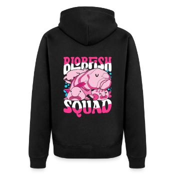 Escouade Blobfisch Blobfish - Veste à capuche bio Premium Unisexe - noir - Dos - Nico (187cm)