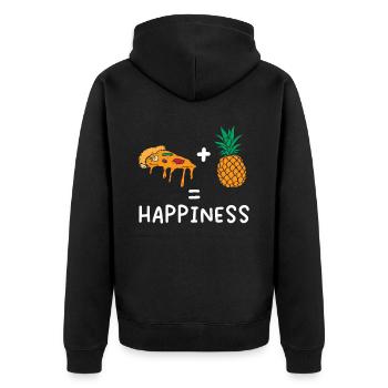 Pizza et ananas Tropical Fruit Pizza Eater - Veste à capuche bio Premium Unisexe - noir - Dos - Nico (187cm)
