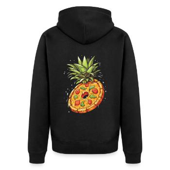 Pizza et ananas Tropical Fruit Pizza Eater - Veste à capuche bio Premium Unisexe - noir - Dos - Nico (187cm)