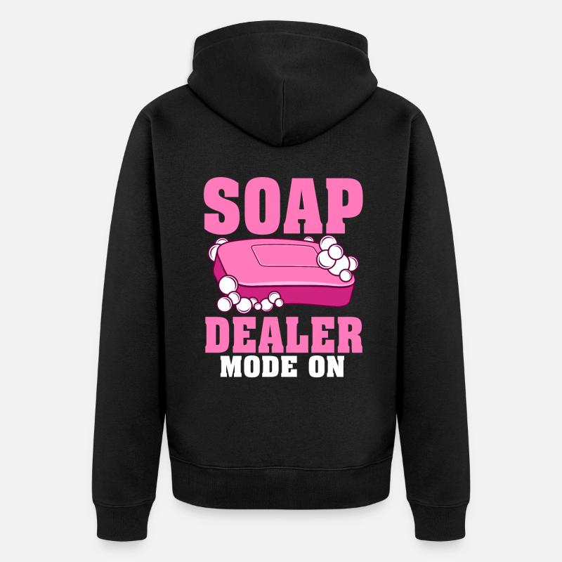 Fabrication de savon, savonnier, savonologue - Veste à capuche bio Premium Unisexe - noir
