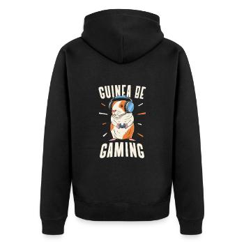 Guinea Pig Joueur de jeux vidéo Console Gamer - Veste à capuche bio Premium Unisexe - noir - Dos - Nico (187cm)