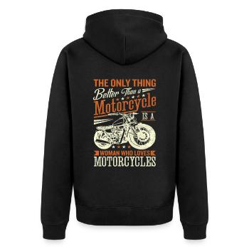 Moto Moto Course Motocycliste - Veste à capuche bio Premium Unisexe - noir - Dos - Nico (187cm)