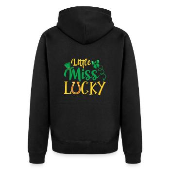 Irish St Patricks Day Funny Saint Patricks Day - Unisex Premium Organic Zip Hoodie - black - Back - Nico (187cm)