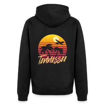 Tennessee - Veste à capuche bio Premium Unisexe - noir - Dos - Nico (187cm)