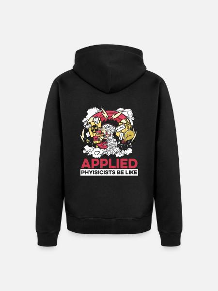 Physics Phyker Funny Applied Physics - Unisex Premium Organic Zip Hoodie - black