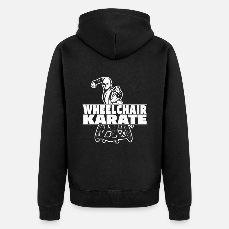 Karaté - Veste à capuche bio Premium Unisexe - noir