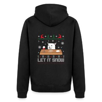 Let It Snow Cat Meme - Veste à capuche bio Premium Unisexe - noir - Dos - Nico (187cm)