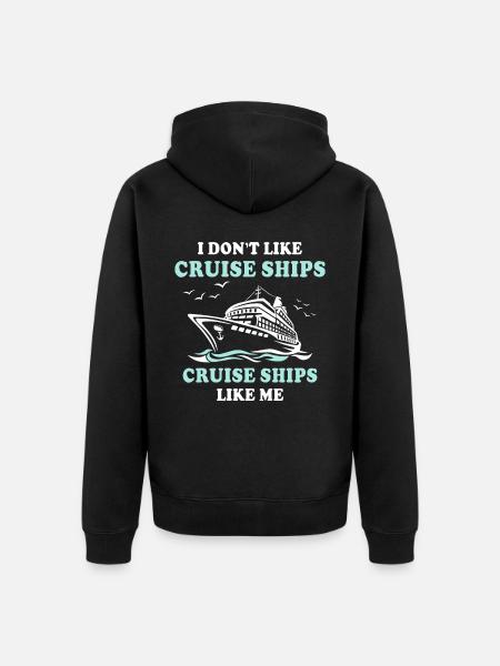 Cruise Ship Cruise - Unisex Premium Organic Zip Hoodie - black