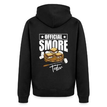 Testeur officiel Smore - Veste à capuche bio Premium Unisexe - noir - Dos - Nico (187cm)