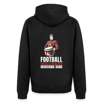 Fanfahrzug Spielmannszug Lustig - Veste à capuche bio Premium Unisexe - noir - Dos - Nico (187cm)