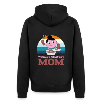 Fête des mères Maman - Veste à capuche bio Premium Unisexe - noir - Dos - Nico (187cm)